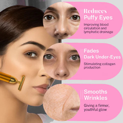 24K Gold Facial Massager